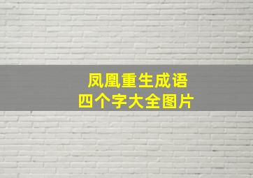 凤凰重生成语四个字大全图片