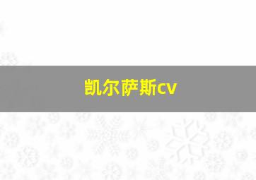 凯尔萨斯cv