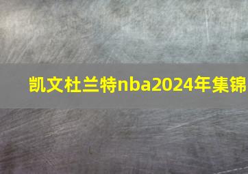 凯文杜兰特nba2024年集锦