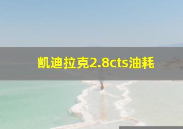 凯迪拉克2.8cts油耗