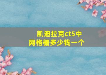 凯迪拉克ct5中网格栅多少钱一个