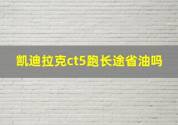 凯迪拉克ct5跑长途省油吗