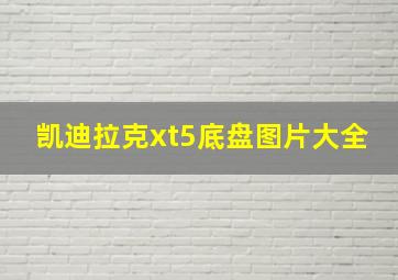 凯迪拉克xt5底盘图片大全