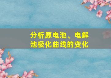 分析原电池、电解池极化曲线的变化