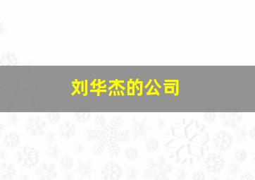 刘华杰的公司