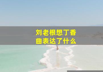 刘老根想丁香曲表达了什么