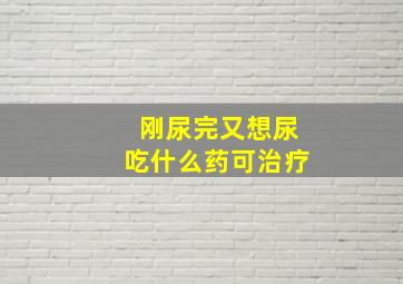 刚尿完又想尿吃什么药可治疗