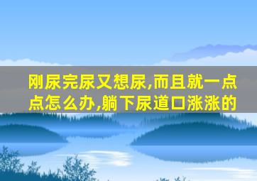 刚尿完尿又想尿,而且就一点点怎么办,躺下尿道口涨涨的