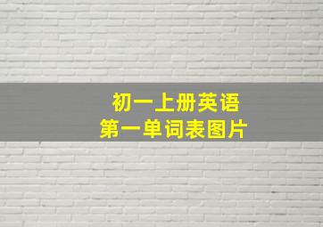 初一上册英语第一单词表图片