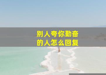 别人夸你勤奋的人怎么回复