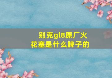 别克gl8原厂火花塞是什么牌子的