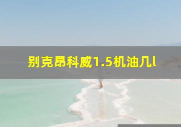 别克昂科威1.5机油几l