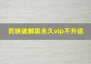 剪映破解版永久vip不升级