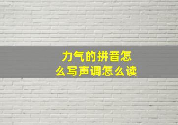 力气的拼音怎么写声调怎么读