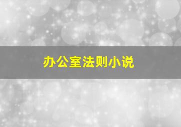 办公室法则小说