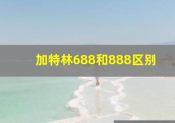 加特林688和888区别