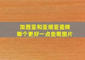 加西亚和亚细亚瓷砖哪个更好一点些呢图片