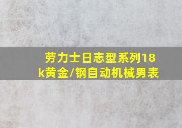 劳力士日志型系列18k黄金/钢自动机械男表