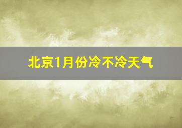 北京1月份冷不冷天气