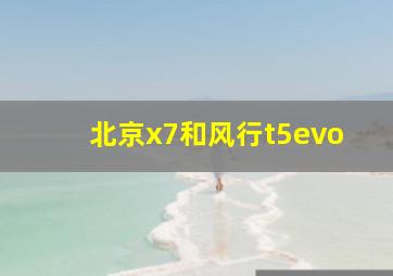 北京x7和风行t5evo