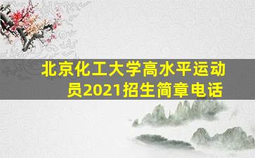 北京化工大学高水平运动员2021招生简章电话