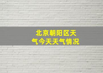 北京朝阳区天气今天天气情况