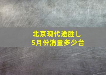 北京现代途胜乚5月份消量多少台