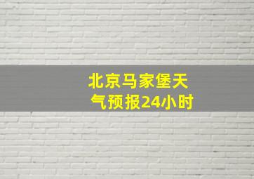 北京马家堡天气预报24小时