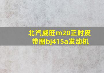 北汽威旺m20正时皮带图bj415a发动机