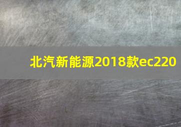 北汽新能源2018款ec220