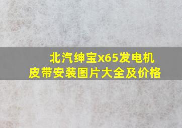 北汽绅宝x65发电机皮带安装图片大全及价格