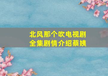 北风那个吹电视剧全集剧情介绍蔡姨