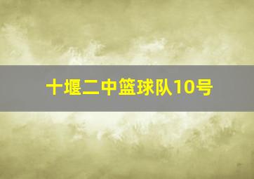 十堰二中篮球队10号