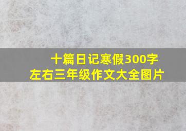 十篇日记寒假300字左右三年级作文大全图片