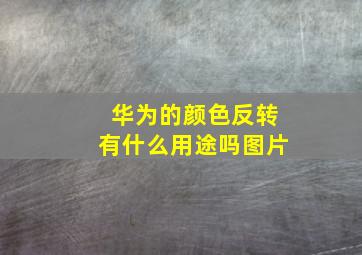 华为的颜色反转有什么用途吗图片