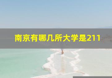 南京有哪几所大学是211