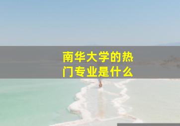 南华大学的热门专业是什么