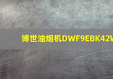 博世油烟机DWF9EBK42W