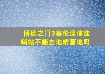 博德之门3赛伦涅信徒哨站不能去地精营地吗