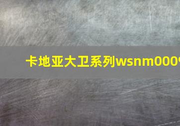 卡地亚大卫系列wsnm0009