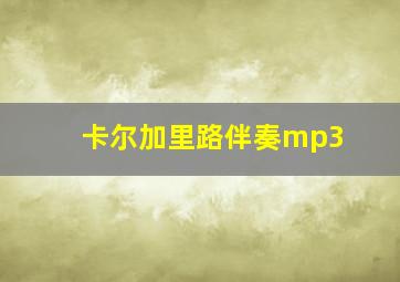 卡尔加里路伴奏mp3