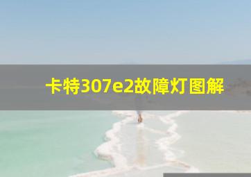 卡特307e2故障灯图解