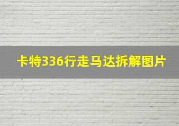 卡特336行走马达拆解图片