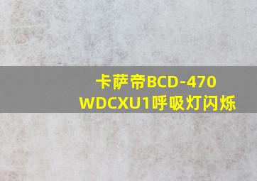 卡萨帝BCD-470WDCXU1呼吸灯闪烁