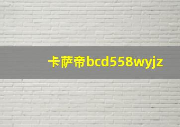 卡萨帝bcd558wyjz