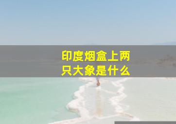 印度烟盒上两只大象是什么