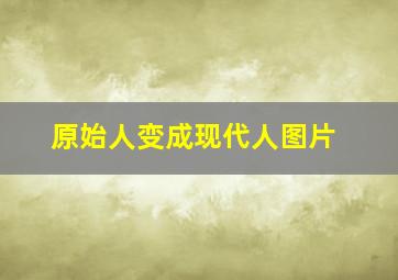 原始人变成现代人图片