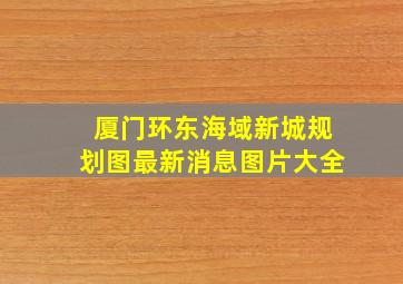 厦门环东海域新城规划图最新消息图片大全