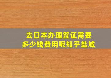 去日本办理签证需要多少钱费用呢知乎盐城