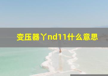 变压器丫nd11什么意思